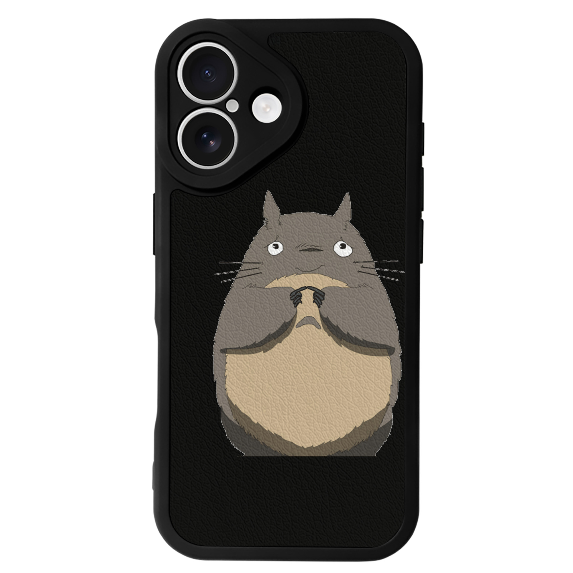 （画像用） となりのトトロ 草壁メイ 草壁サツキ My Neighbor Totoro Satsuki Kusakabe Mei Kusakabe 【iPhone 16シリーズ対応】シリコンスマホケース（レザー調） 材質：シリコン